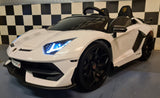 Lamborghini Aventador 2 person 24 volt with drift white