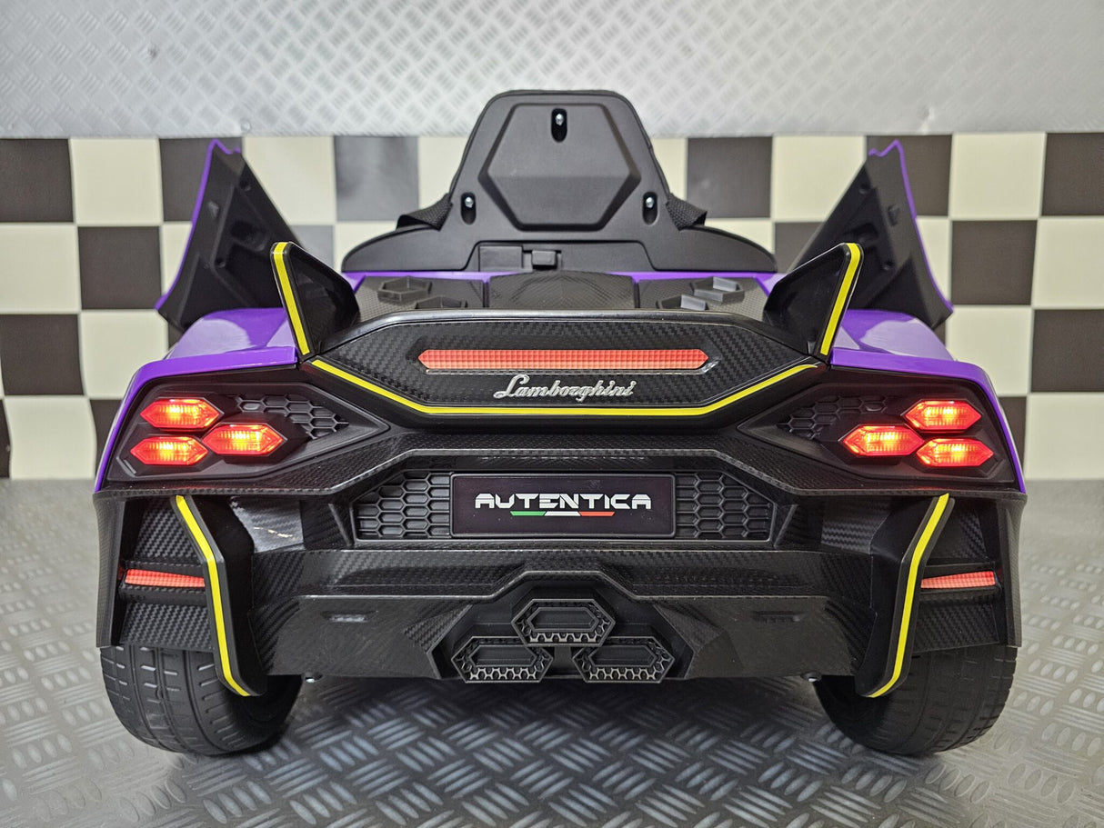 Children's car Lamborghini Auténtica purple 12 volts