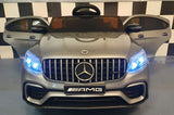 Børnebil batteri Mercedes GLC 63 12V metallic sølv 1 person