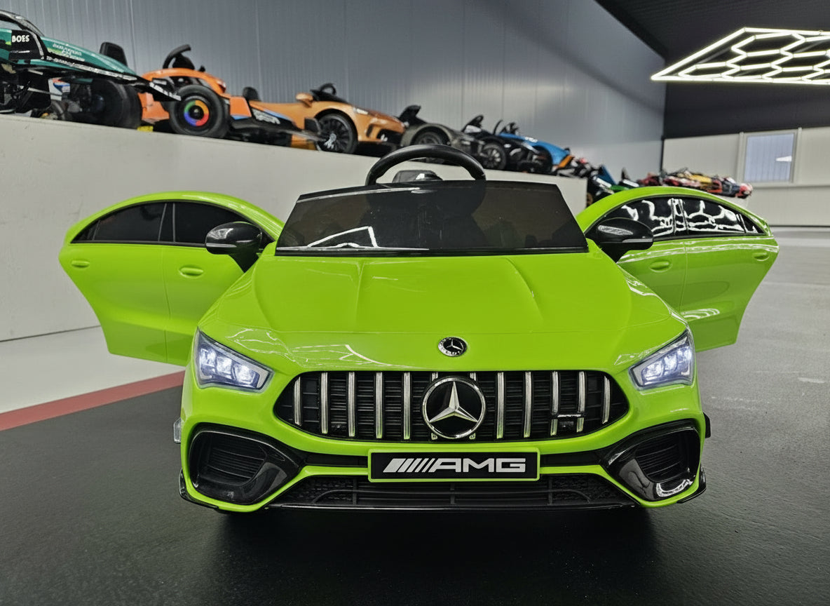 Children's car Mercedes CLA 45 green