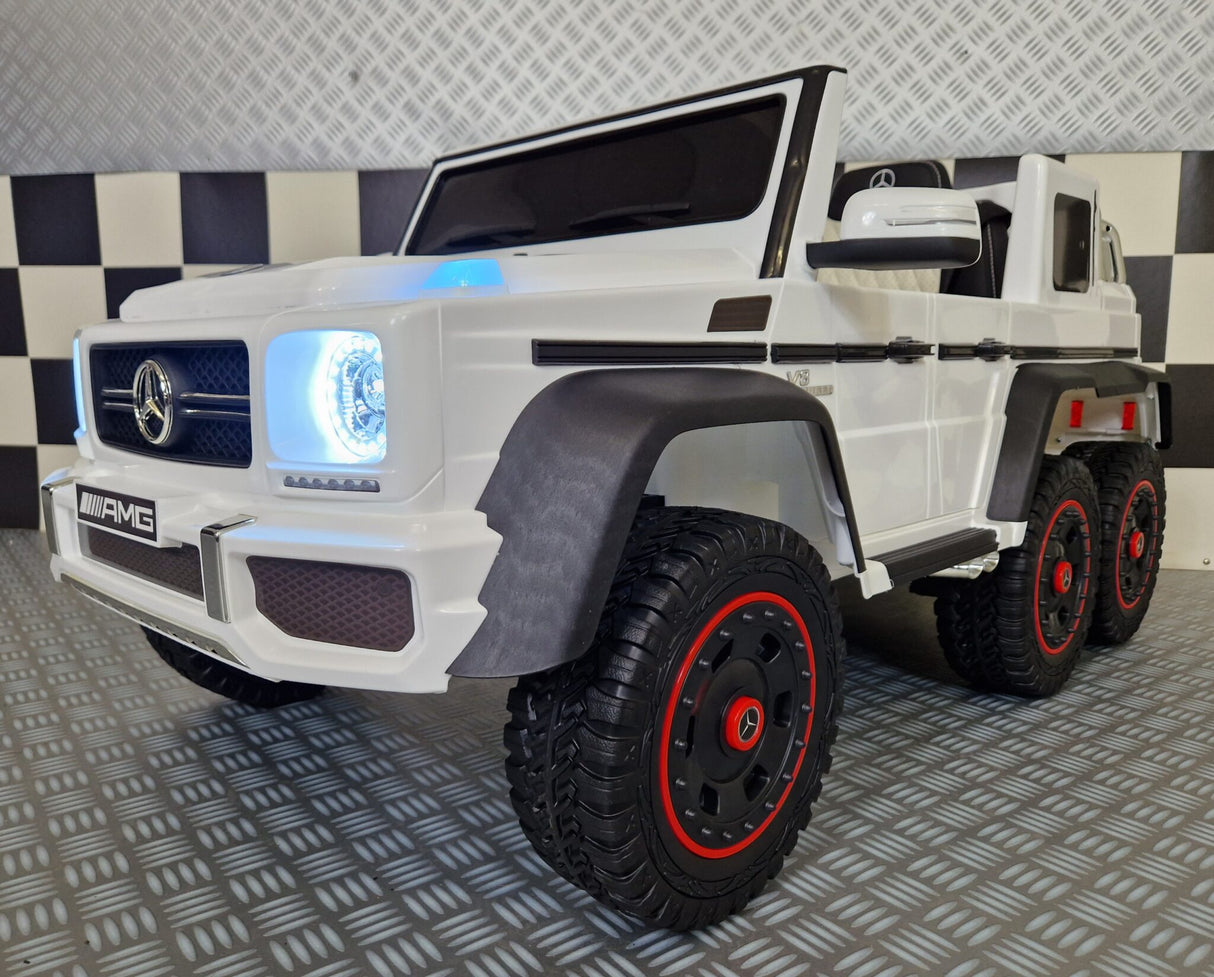 Children's car Mercedes G63 6x6 AMG 1 person white