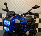 Børnemotorcykel Grom Superbike 12 volt metallic blå