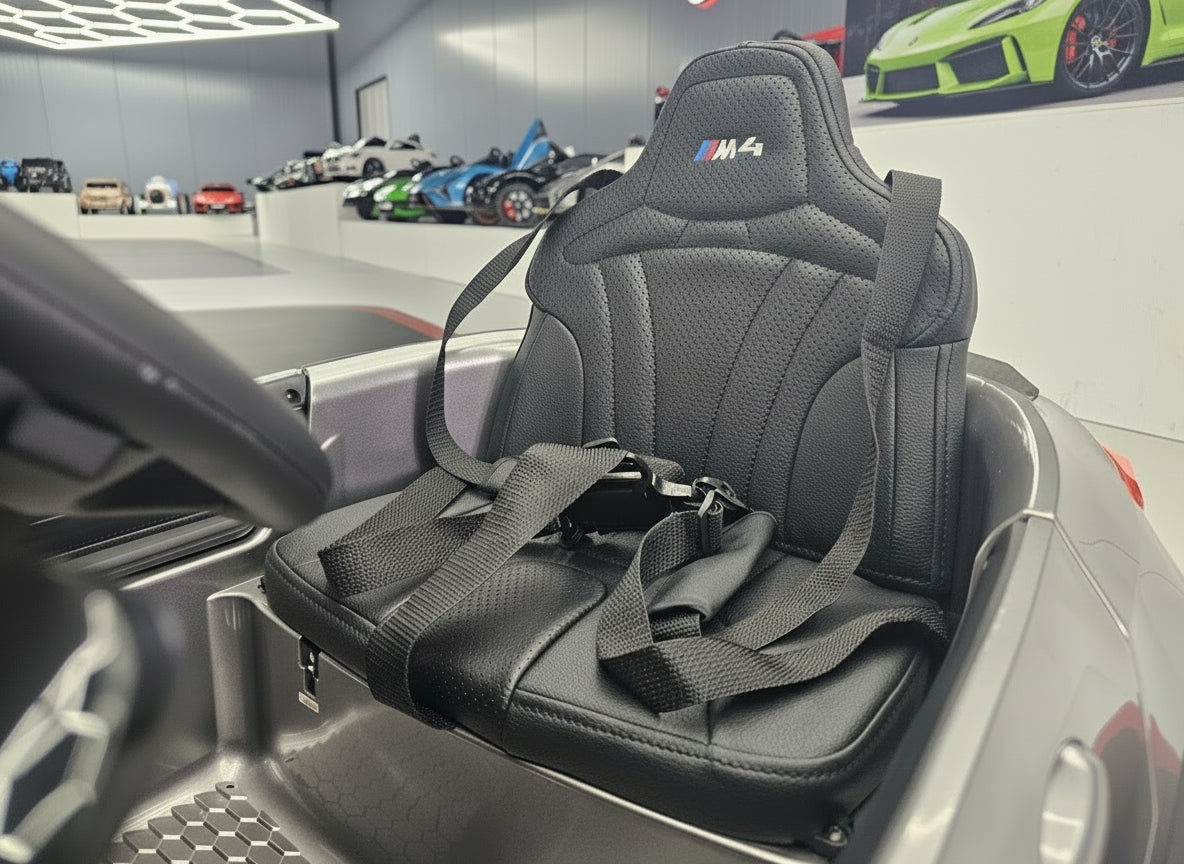 Electric children's car BMW M4 12 volt metallic grey