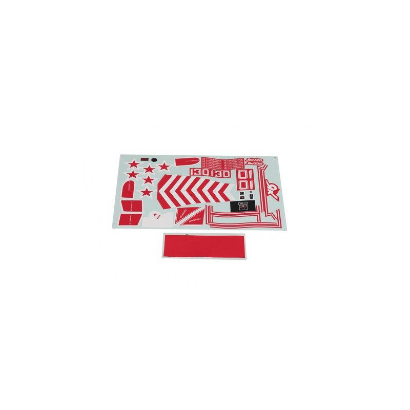 70mm YAK 130 Red - Decal Sheet