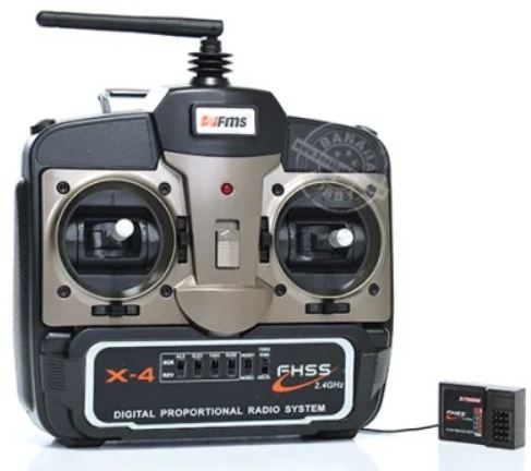 FMS X4 – 4-kanals 2.4GHz radiosystem (sender + modtager) - mode 1