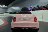 Fiat 500 elektrisk børnebil 12V pink