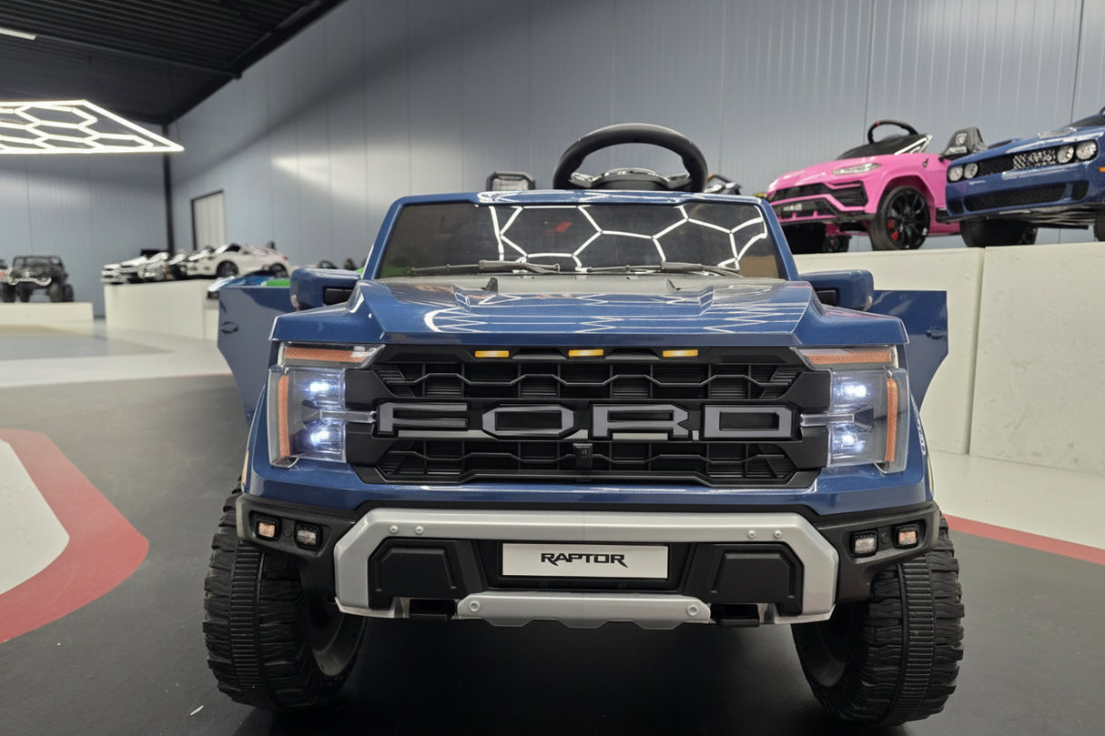 Ford Raptor 2-personers 24 volt sort børnebil