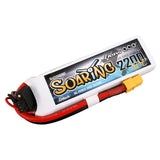 GENS ACE GE1-2200-2X6GT - GensAce Soaring LiPo 2S 7.4V-2200-30CXT60 104x34.5x14.5mm 122g GT