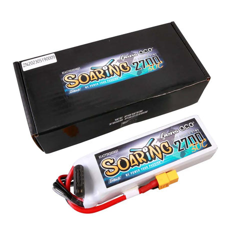 GENS ACE GE1-2700-3X6GT - GensAce Soaring LiPo 3S 11.1V-2700-30CXT60 103x34x25mm 190g G-Tech