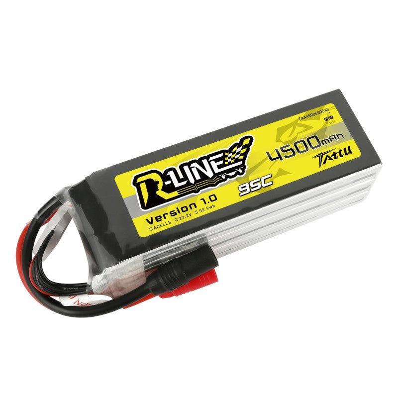 GENS ACE GE1TA-4500-6AS150 - Gensace Tattu-R LiPo 6S 22.2V-4500-95C AS150 150x49x44mm 685g