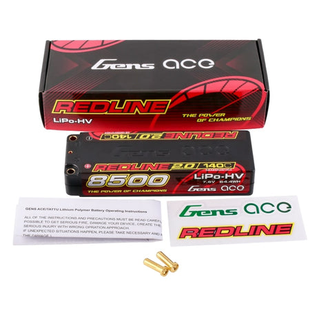 GENS ACE GEA85002S14D5 - GensAce Redline 2.0 2S HV 7.6V-140C-8500 139x47x25mm 302g