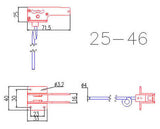 25 - 46 90 Degree Main Electric Retracts