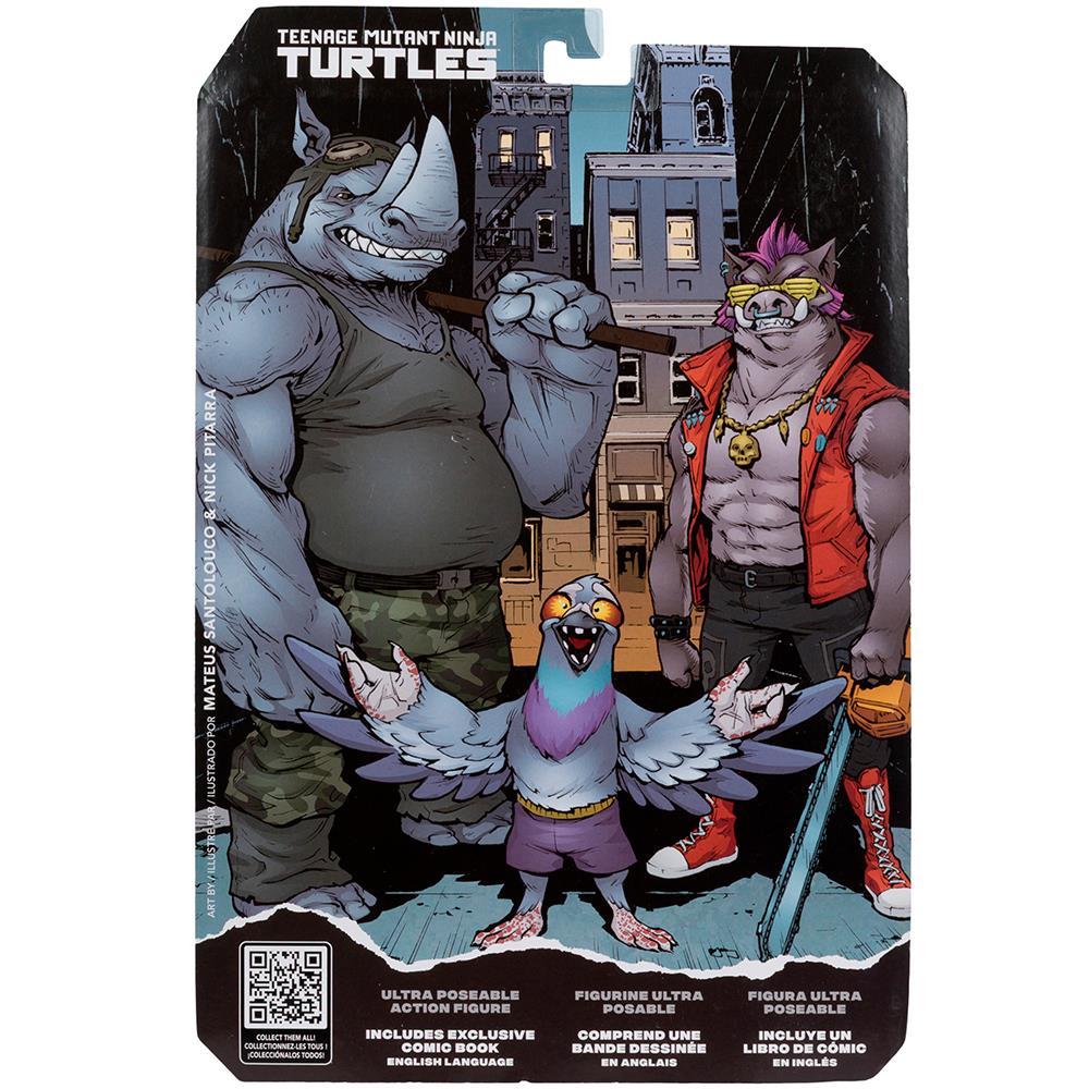 Teenage Mutant Ninja Turtles (P. Punchers) Rocksteady 5in Action Figure with Comic McFarlane Toys