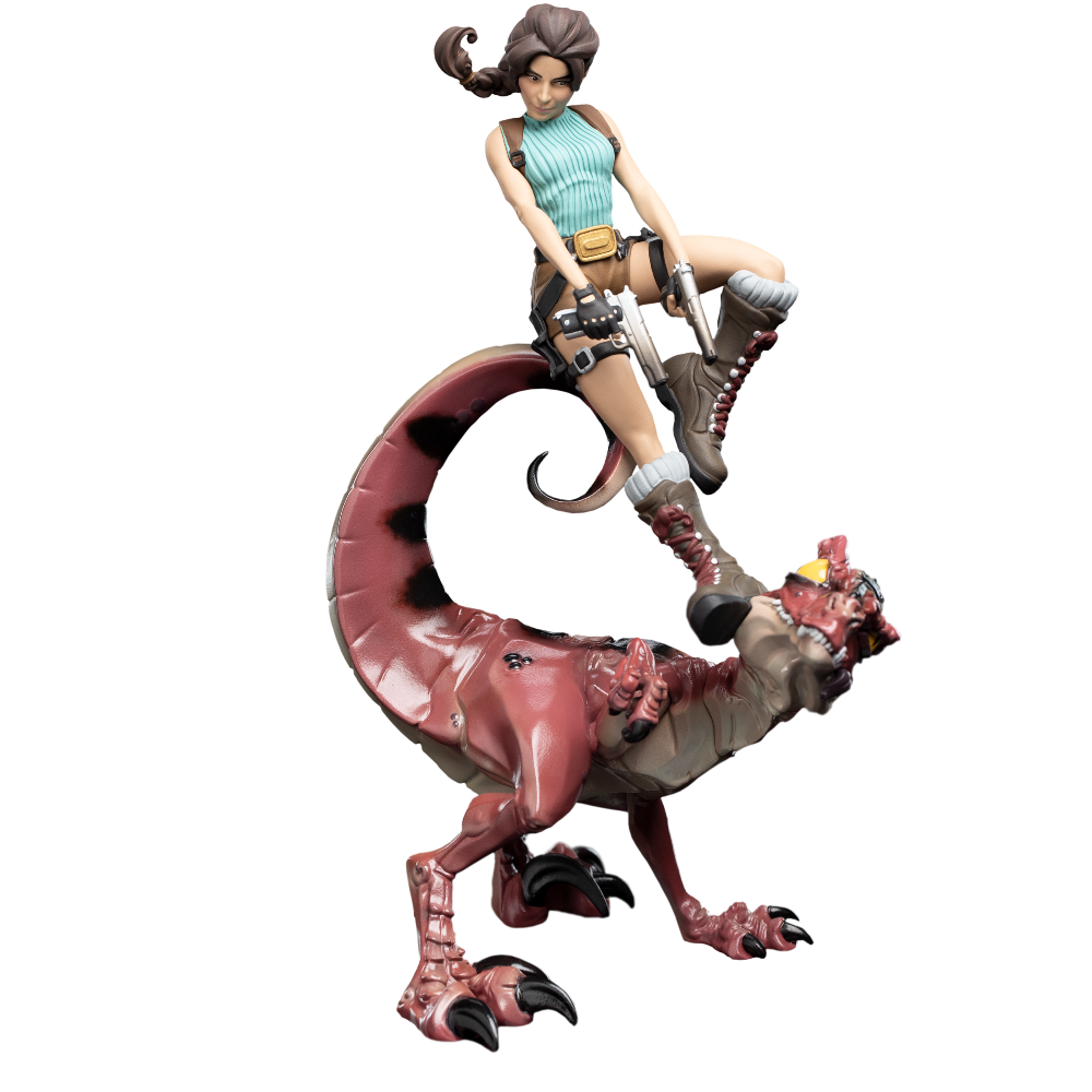 Weta Workshop Tomb Raider - Lara Croft & Raptor Figure Mini Epics