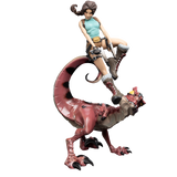 Weta Workshop Tomb Raider - Lara Croft & Raptor Figure Mini Epics