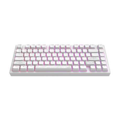 Dark Project ALU Terra Nostra White - Wired Gaming Keyboard (ANSI)