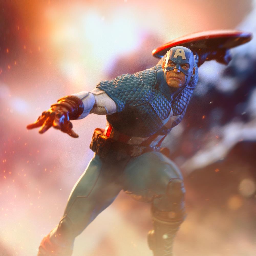 Iron Studios MARVEL COMICS - Captain America Infinity Gauntlet Diorama Statue 1/10