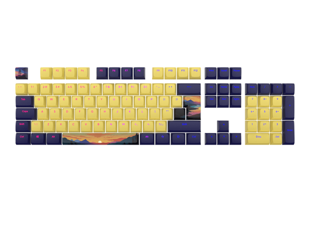 Dark Project - Sunset Keycaps [ANSI & ISO]