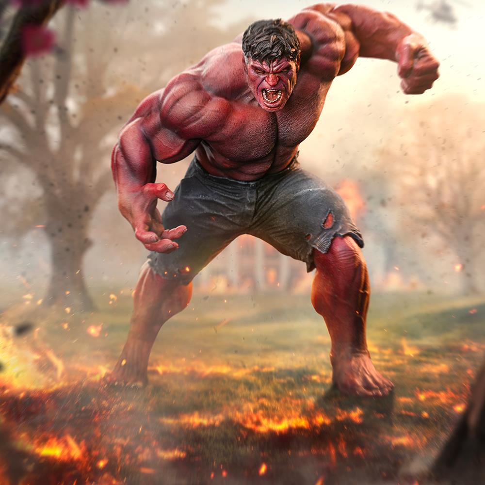 Iron Studios Captain America: Brave New World - Red Hulk Art Scale 1/10