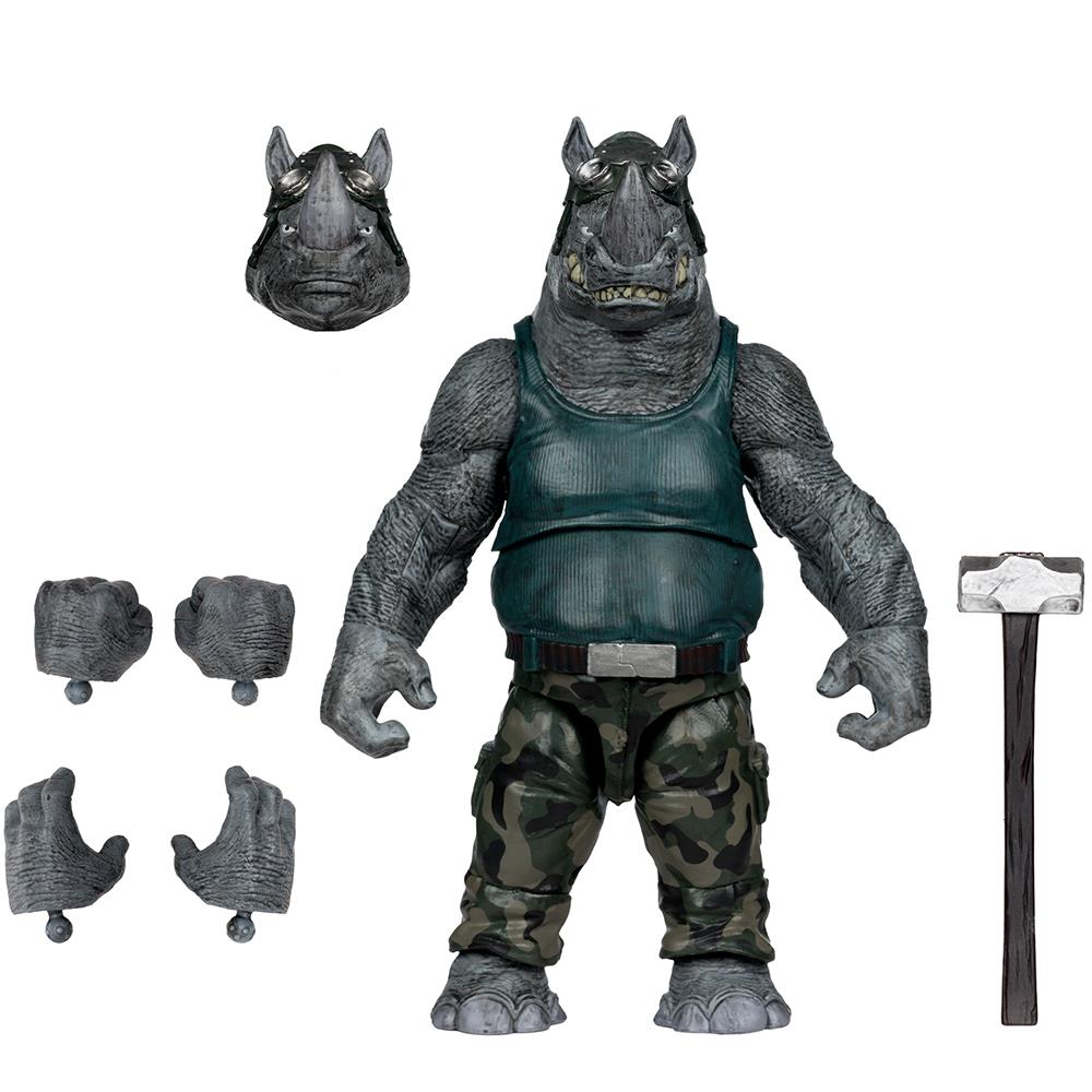 Teenage Mutant Ninja Turtles (P. Punchers) Rocksteady 5in Action Figure with Comic McFarlane Toys