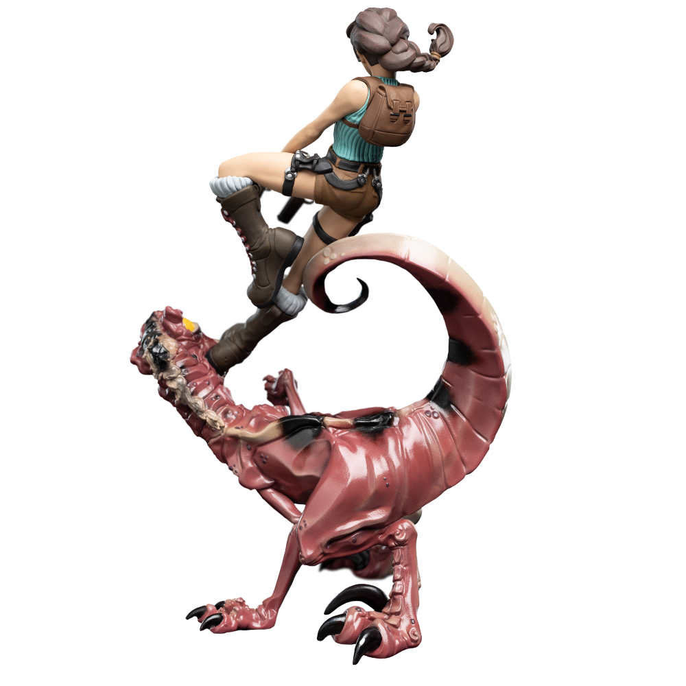 Weta Workshop Tomb Raider - Lara Croft & Raptor Figure Mini Epics