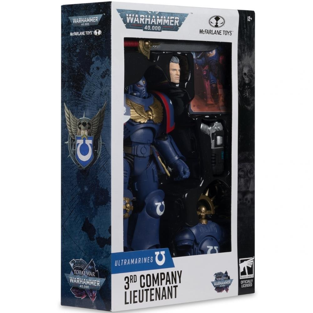 Warhammer 40,000 Total War 3rd Company Lieutenant (Ultramarines) 7in Action Figure McFarlane Toys