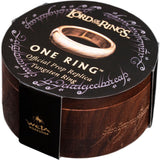 Weta Workshop LOTR- The One Ring (with runes) - Gold Plated Tungsten, Size 7