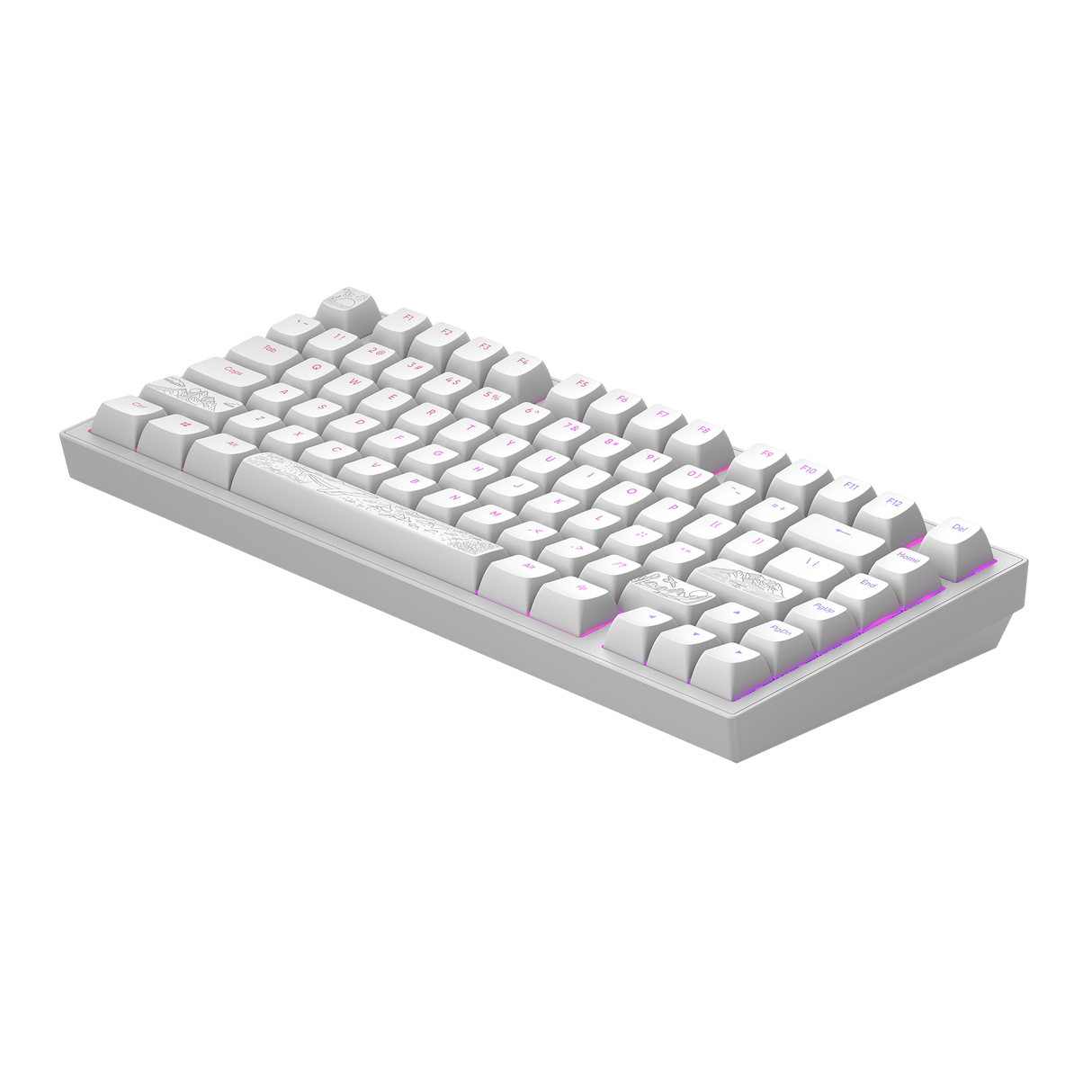 Dark Project ALU Terra Nostra White - Wired Gaming Keyboard (ANSI)