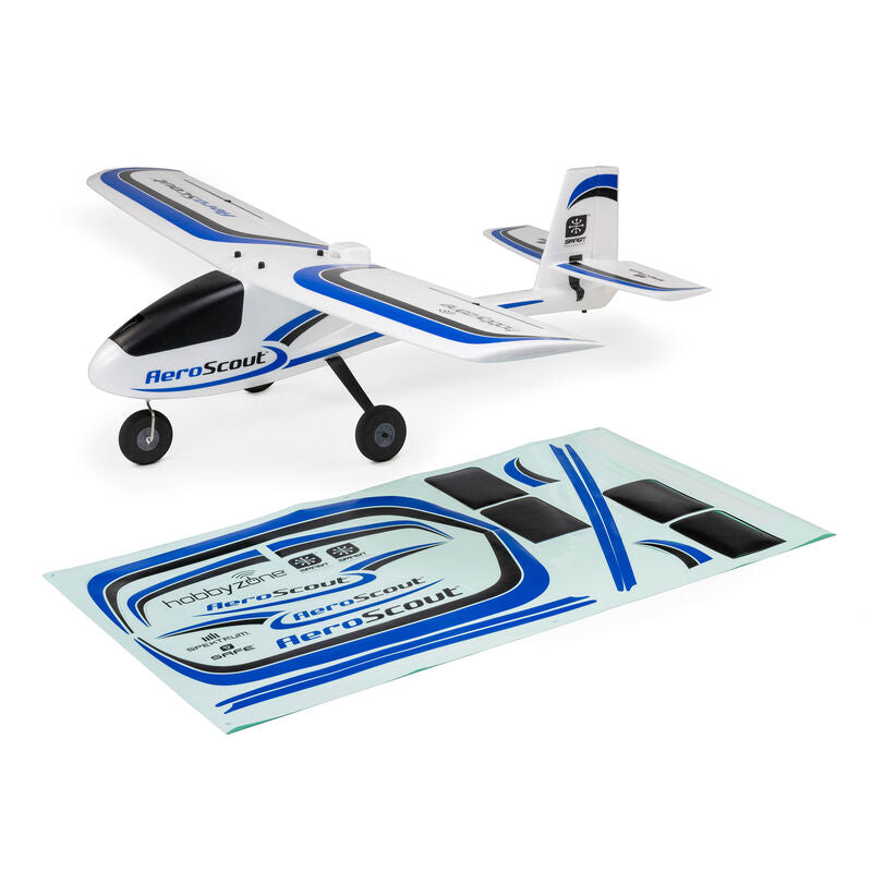 HobbyZone AeroScout Blue Decal Sheet