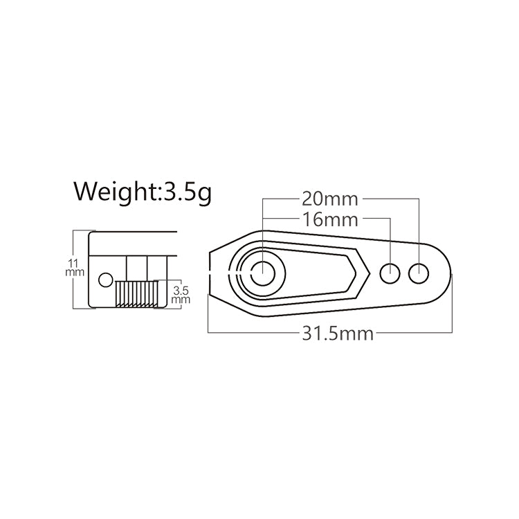 POWER HD HD-AP1620 - Power HD Aluminum Servo Horn 16-20mm 25th