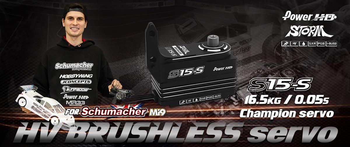 POWER HD HD-S15-S - Power HD S15 Brushless Low Profil SSR MG Schum Mi9 16.5kg/0.05s