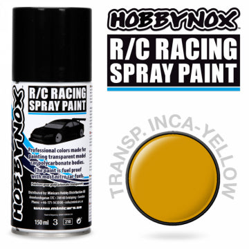 Hobbynox 220586 - Transparent Inca Yellow R/C Racing Spray Paint 150 ml