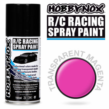 Hobbynox 220579 - Transparent Magenta R/C Racing Spray Paint 150 ml