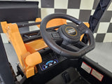 Elektrisk børnetraktor JCB Sitemaster med tag 12 volt
