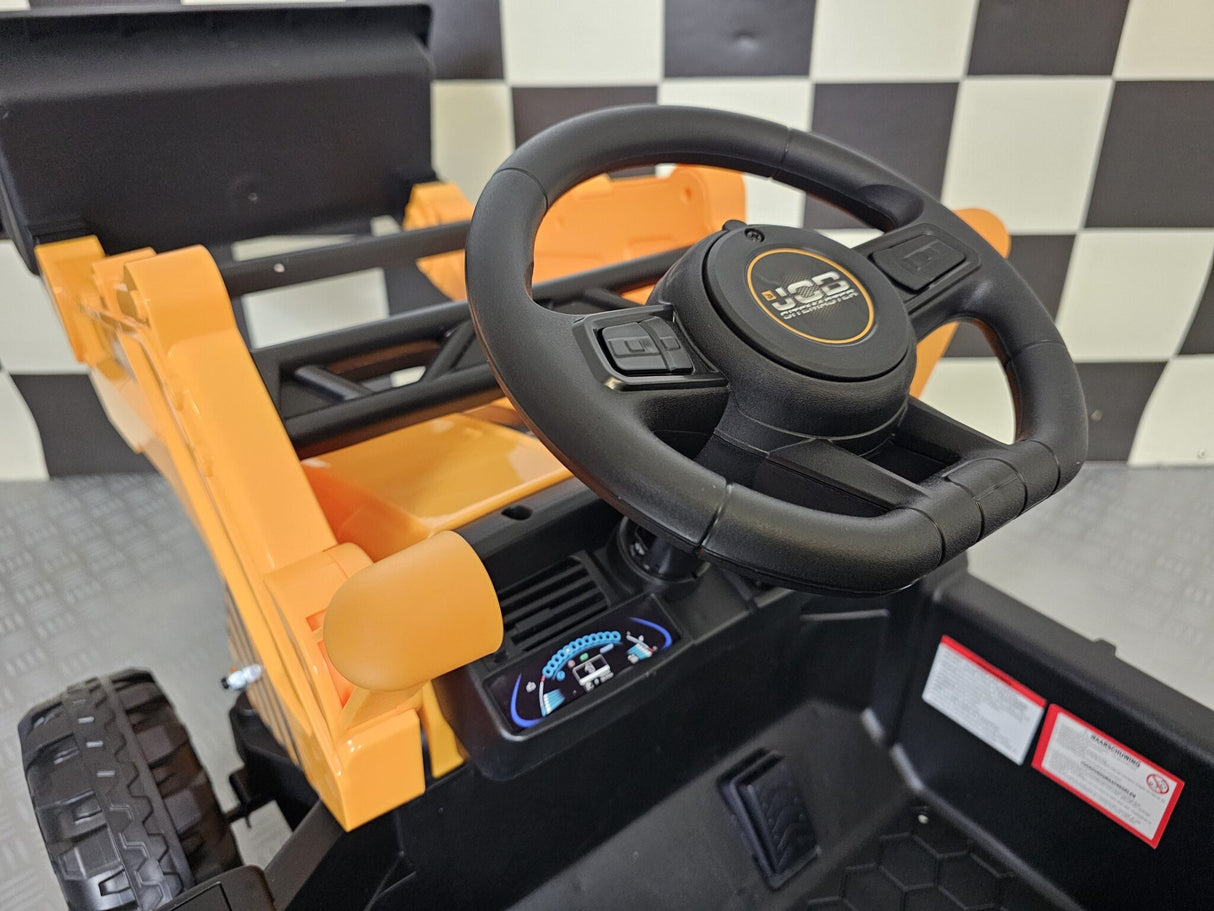 Children's tractor JCB Sitemaster 12 volts