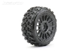 JETKO JK1502RB - Jetko EX King Cobra 1:8 Buggy Belted Tyre Black Wheels 17mm Hex 2 pcs