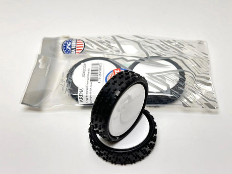 JETKO JK2001CMGW - Jetko Arena 2wd 1:10 Buggy 2.2 Front Tyres White Wheel Medium EOS