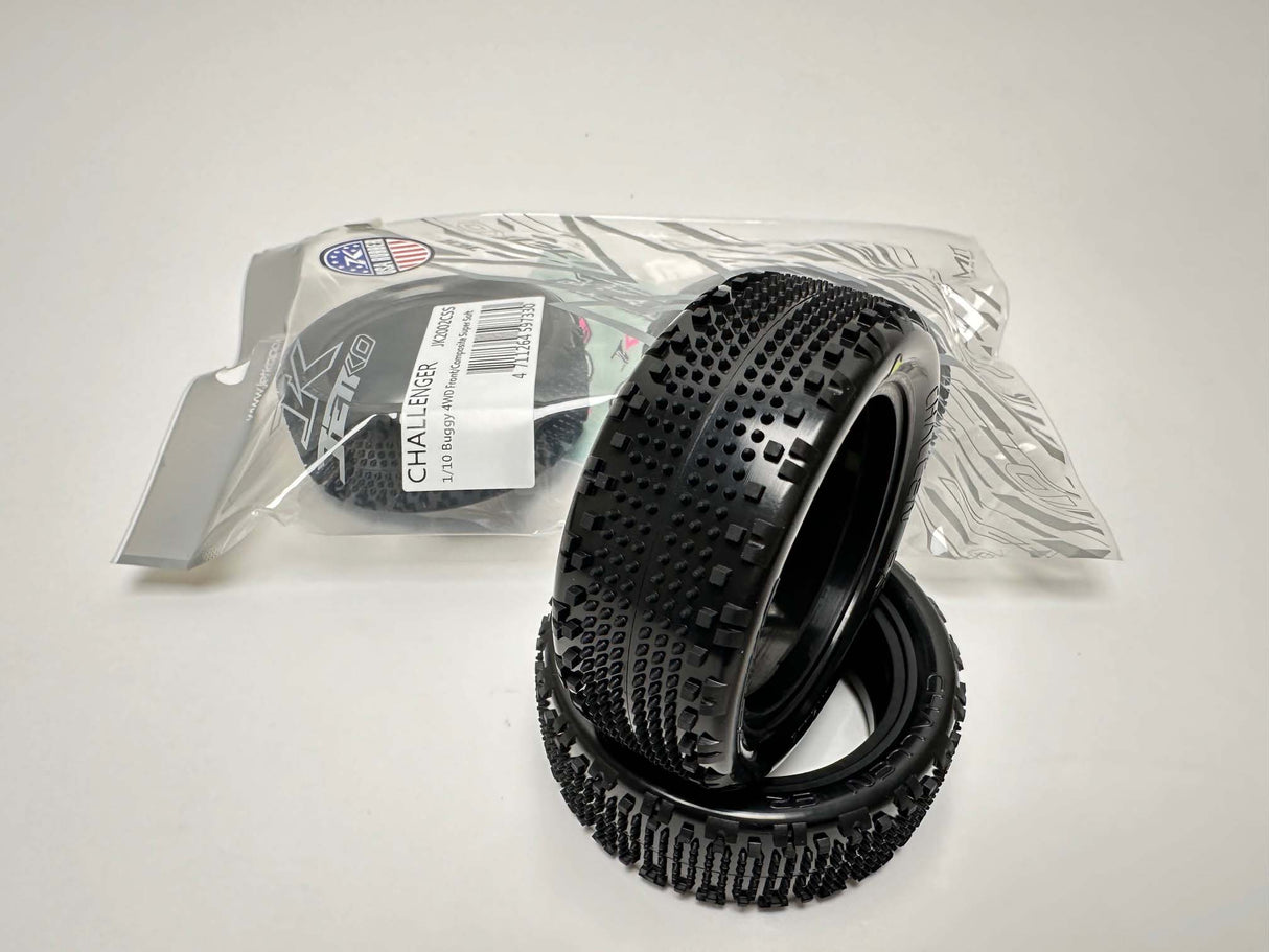 JETKO JK2002CSS - Jetko Challenger 4wd 1:10 2.2 Front Tyres Super Soft 2 pcs