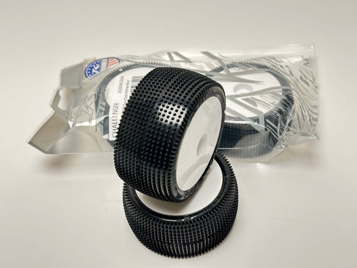 JETKO JK2004CSGW - Jetko Challenger 2wd & 4wd 1:10 Buggy 2.2 RR Tyres White Wheel Soft