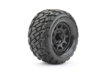 JETKO JK2803CBARM - Jetko EX Tyre MT Rockform Black Wheel 2.8" Arrma Granit 2 pcs