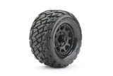JETKO JK2803CBTRX - Jetko EX Tyre MT Rockform Black Wheel 2.8" TRX Rustler-Hoss 2 pcs