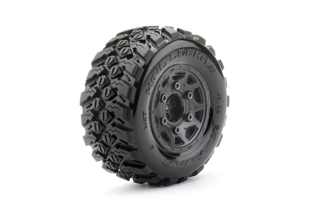 JETKO JK3102CBTRX2 - Jetko EX Tyre SC King Cobra Black Wheel TRX Slash 2WD Front 2 pcs