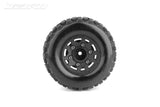 JETKO JK3105CB - Jetko EX Belted Tyre Westland SC Black wheel 12 14 17mm Hex 2 pcs