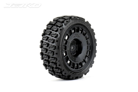 JETKO JK3202RB - Jetko EX Couragia 1/10 Touring/Rally Tyre Black Wheel 12mm Hex 4