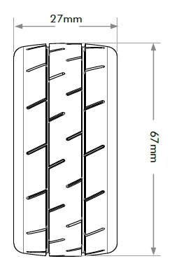 JETKO JK3204RB - Jetko EX Formula 1/10 Slicks Tyre Black Wheel 12mm Hex 4
