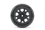 JETKO JK5801CBXMAXX - Jetko EX Tyre Tomahawk Belted XMT Black Wheel TRX Xmaxx 2 pcs