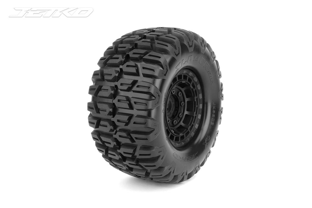 JETKO JK5803CB - Jetko EX Tyre XMT Slayer Belted Black Wheel 24mm Xmaxx & Kraton2 pcs