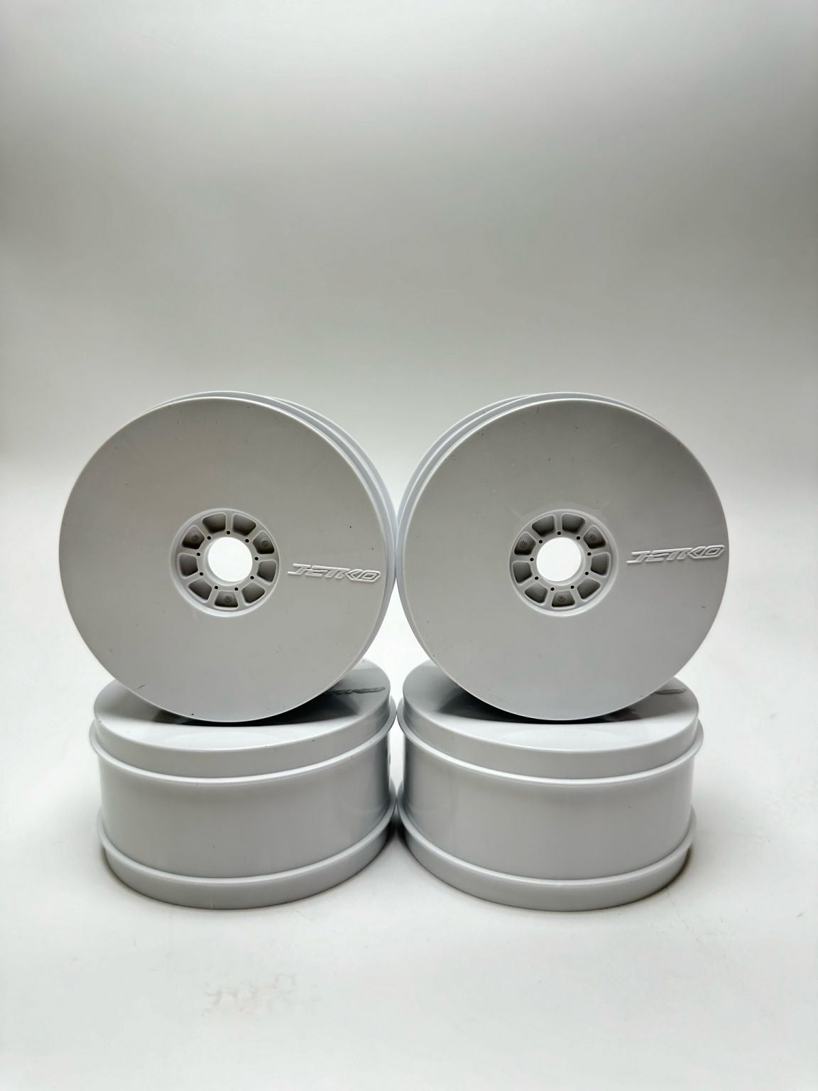 JETKO JK611001WRT4 - Jetko 1:8 Buggy Revo Wheel White 4