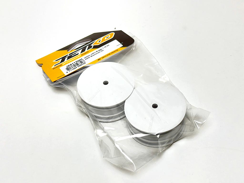 JETKO JK6113WH - Jetko Wheels 1:10 Buggy Front 4WD White 2 pcs