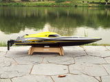 BLACK TILBUD -  Alpha 1000mm Brushless V-Boat 80 km/t!+